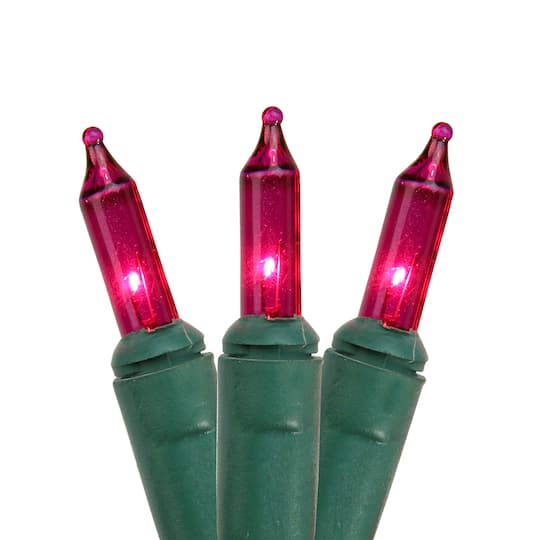 140ct. Hot Pink Mini Incandescent Everglow Chasing String Lights By Northlight | Michaels®